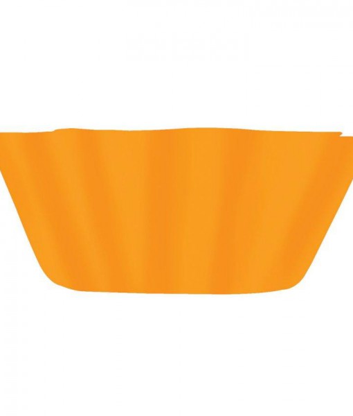 Orange 10 Fluted Bowl