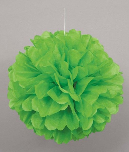 Green Hanging Puff Ball