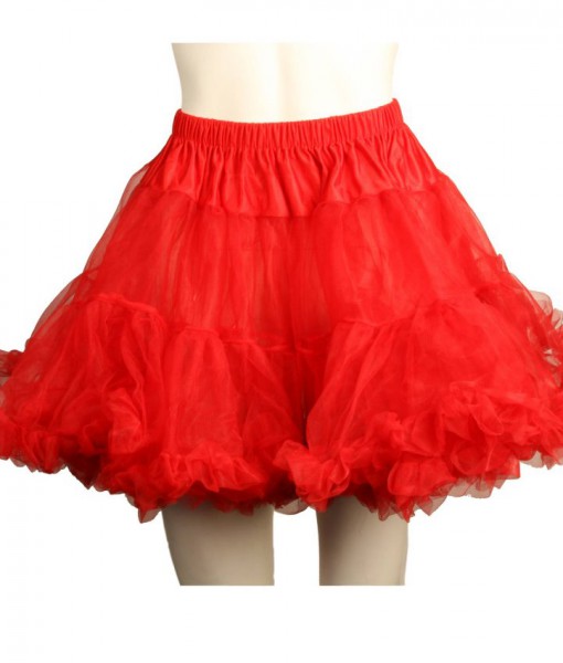 Layered Tulle (Red) Adult Petticoat