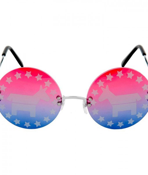 Democratic Rimless Sunglasses