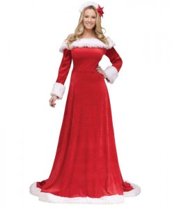 Lady Santa Dress Adult Costume