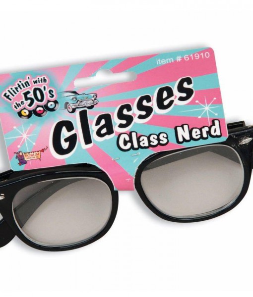 Class Nerd Glasses with Clear Lenses
