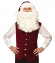 Velvet Santa Vest Hat Adult Costume