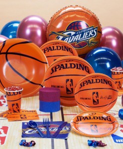 Cleveland Cavaliers NBA Basketball Deluxe Party Kit