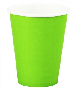 Fresh Lime (Lime Green) 9 oz. Paper Cups (24 count)