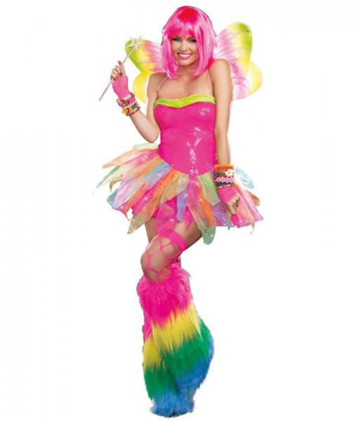 Rainbow Fairy Rave Dress