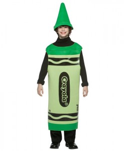 Green Crayola Crayon Tween Costume