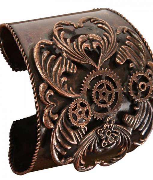 Steampunk Antique Copper Bracelet Adult